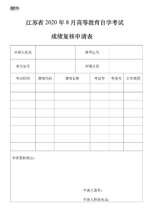2020年8月江蘇自考成績復核分數(shù)流程