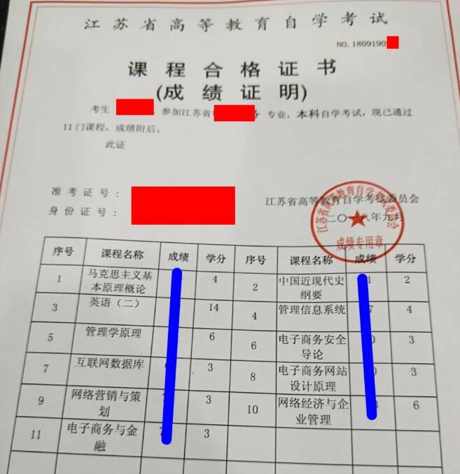 考生如何開具考研所需的江蘇省自學考試成績證明?